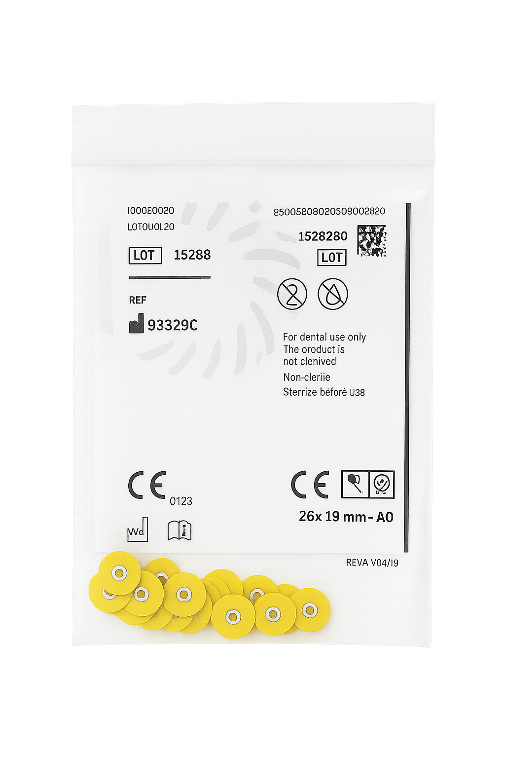 3M Sof-Lex™ Disques abrasifs jaunes (26 x 19 mm – A0)