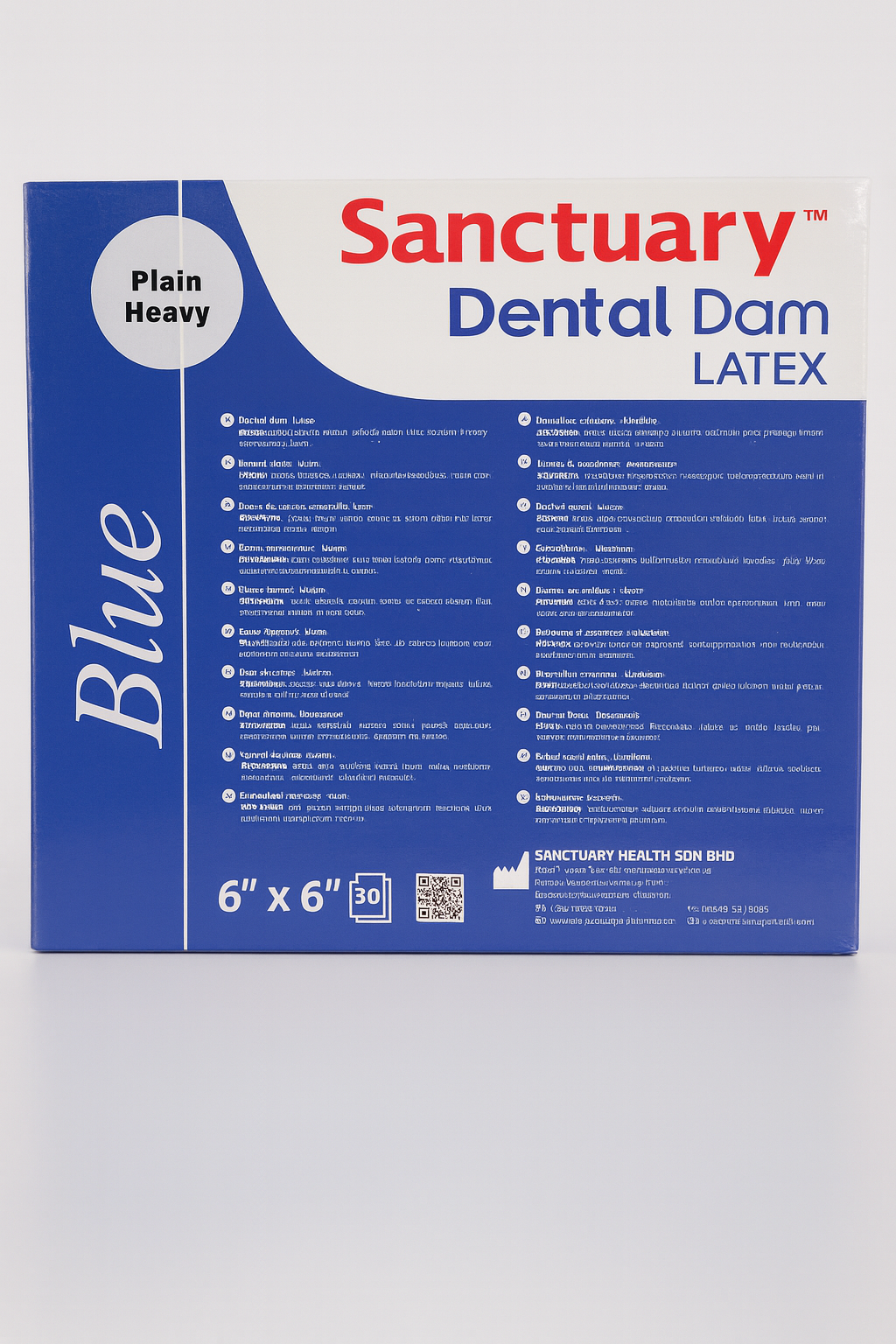 Sanctuary dental dam latex
