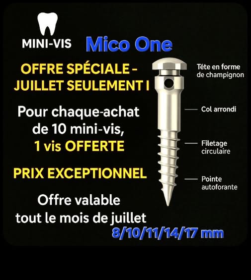 Mini vis orthodontie Mico one