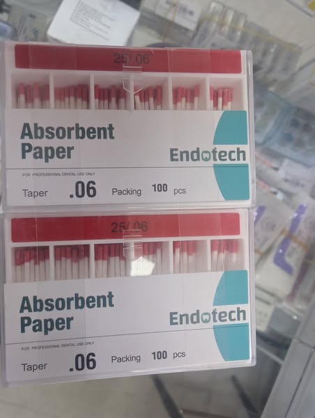 Absorbant paper Endo tech gros et détails
