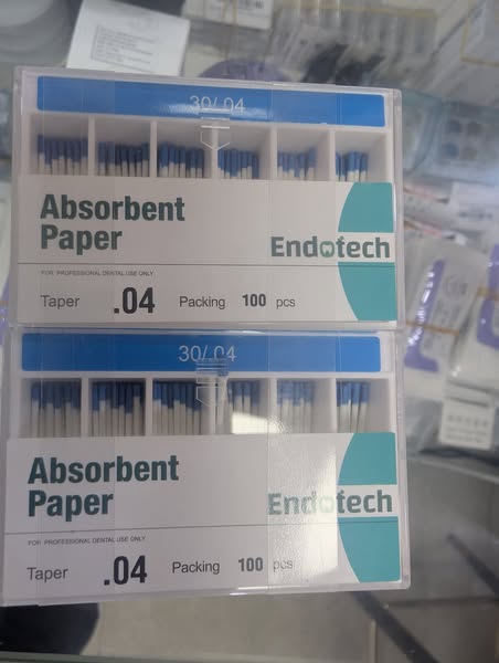 Absorbant paper Endo tech gros et détails