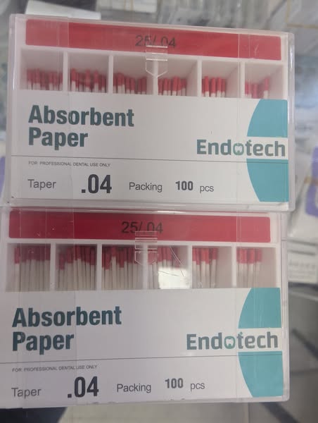 Absorbant paper Endo tech gros et détails
