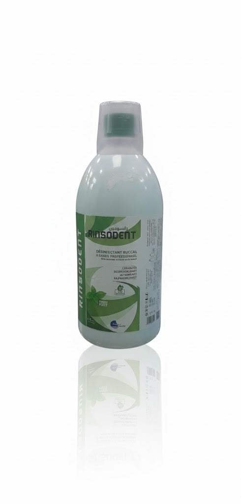Rinsodent – Désinfectant Buccal à Base de Parfum Menthe (1L)