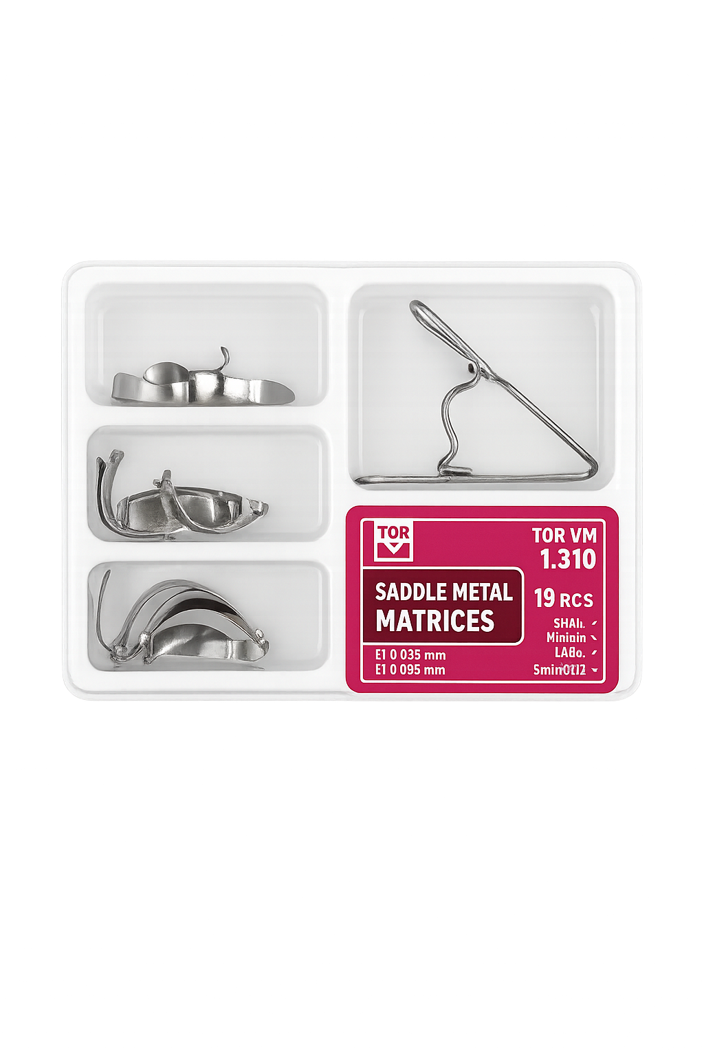 Saddle Metal Matrices – TOR VM 1.310 (18 pcs)