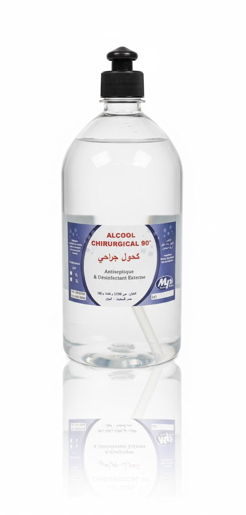Alcool Chirurgical 90° – Antiseptique & Désinfectant (1L)