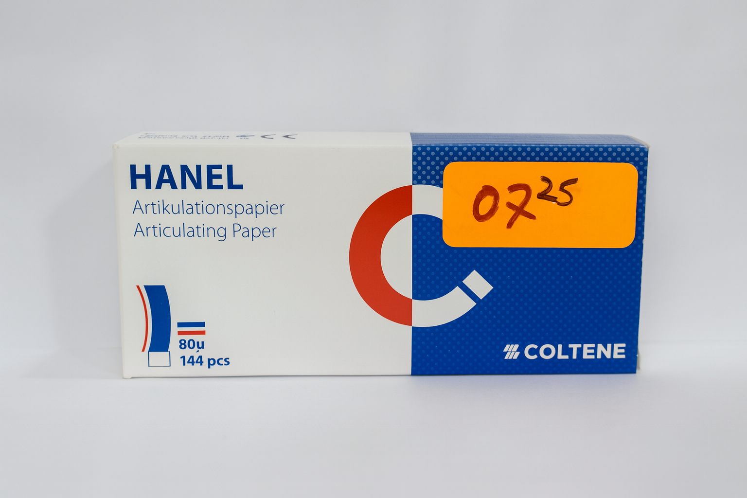 HANEL – Articulating Paper (Artikulationspapier):[COLTEN; 80μm , 144 pièces]